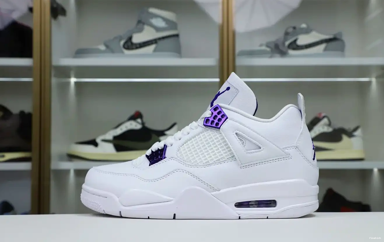 4 AIR PURPLE JORDAN METALLIC 0531